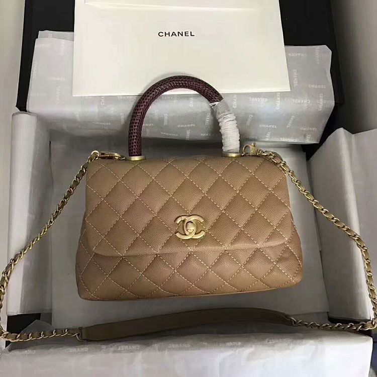 2018 Chanel Medium Flap Bag with Top Handle