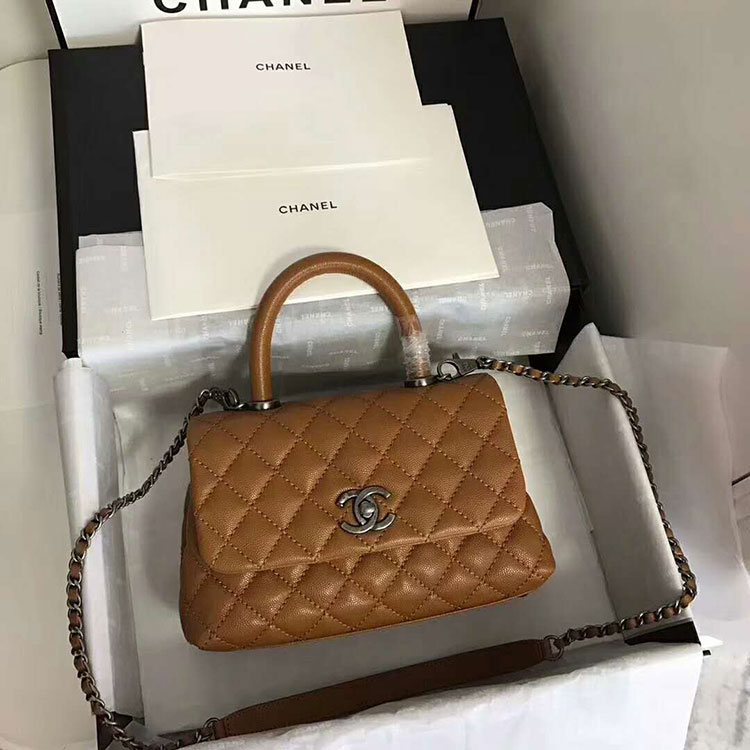 2018 Chanel Medium Flap Bag with Top Handle