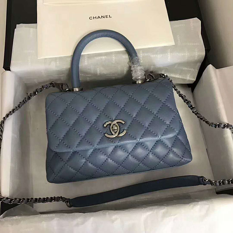 2018 Chanel Medium Flap Bag with Top Handle