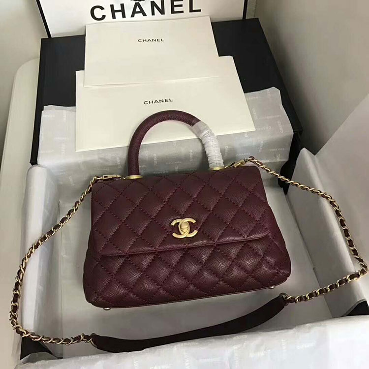 2018 Chanel Medium Flap Bag with Top Handle