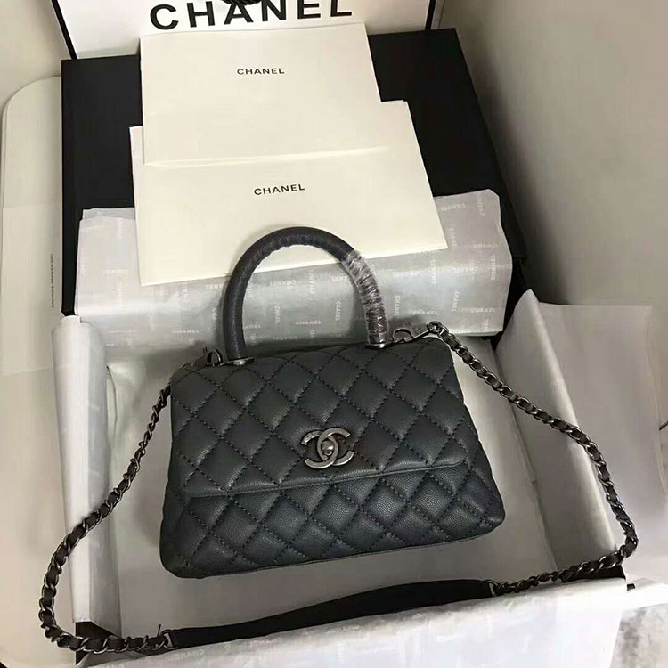 2018 Chanel Medium Flap Bag with Top Handle