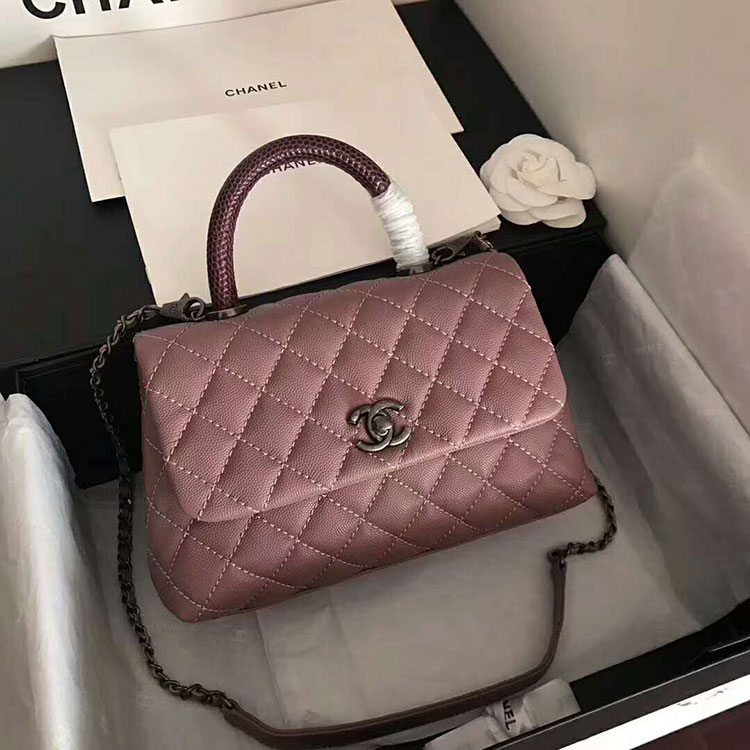 2018 Chanel Medium Flap Bag with Top Handle