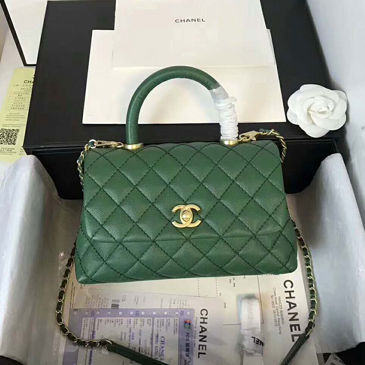 2018 Chanel Medium Flap Bag with Top Handle