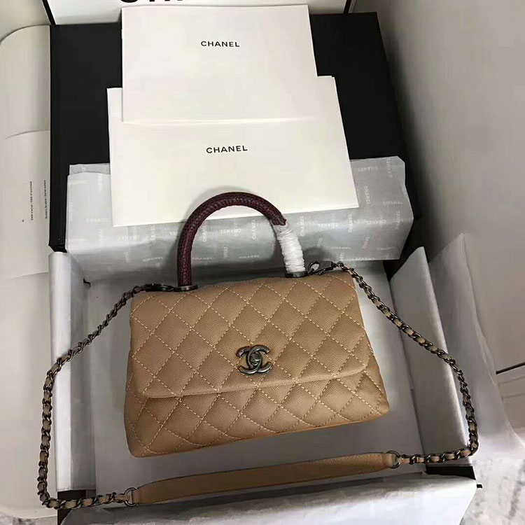 2018 Chanel Medium Flap Bag with Top Handle