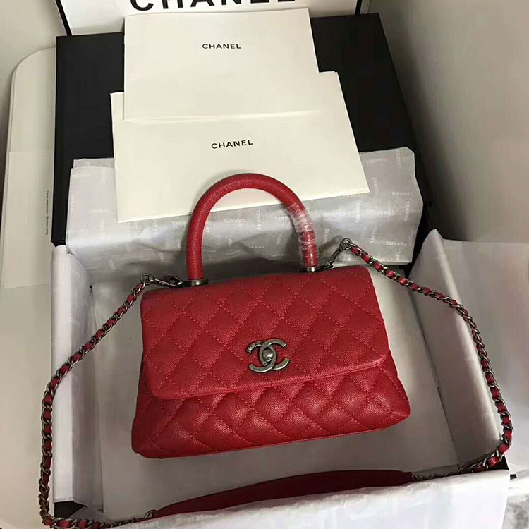 2018 Chanel Medium Flap Bag with Top Handle