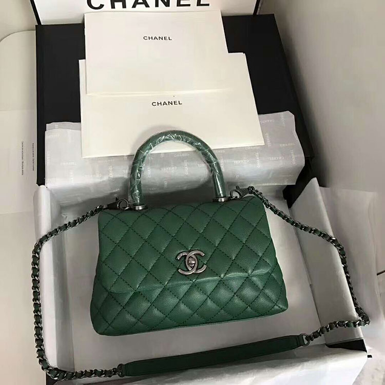 2018 Chanel Medium Flap Bag with Top Handle