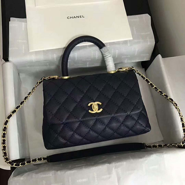 2018 Chanel Medium Flap Bag with Top Handle