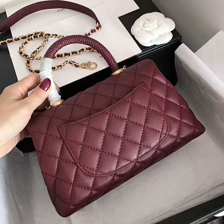 2018 Chanel Medium Flap Bag with Top Handle