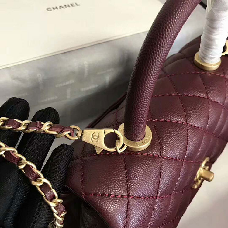 2018 Chanel Medium Flap Bag with Top Handle