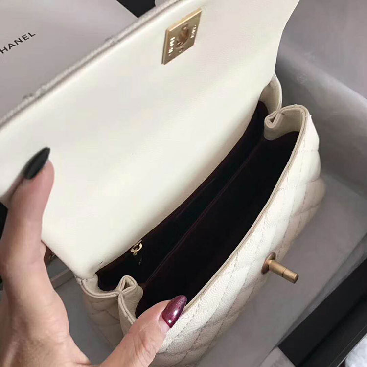 2018 Chanel Medium Flap Bag with Top Handle