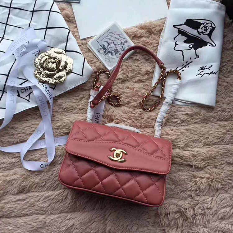 2018 Chanel Mini Flap Bag in Original Lambskin leather