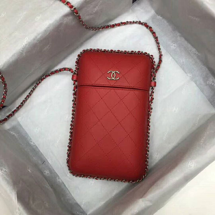 2018 Chanel Mobile phone bag with Chain