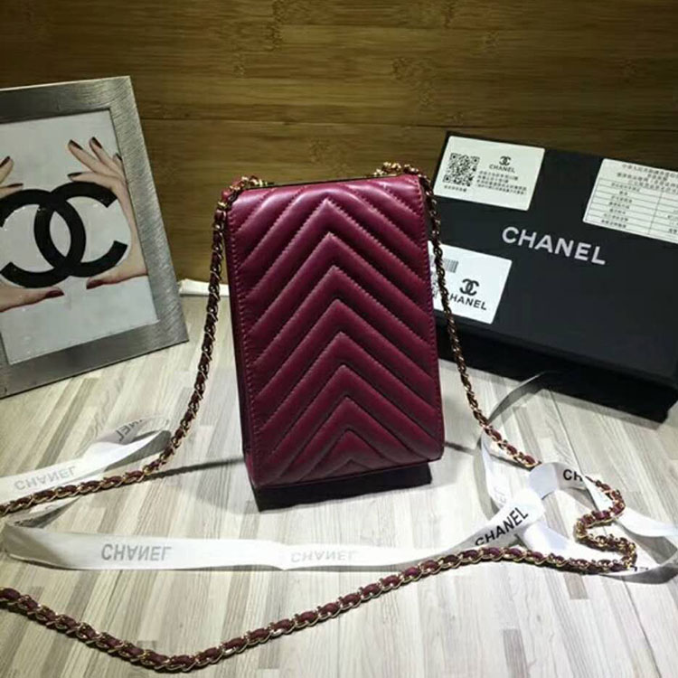 2018 Chanel Mobile phone bag with Chain