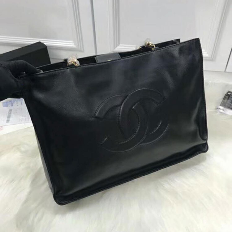 2018 Chanel Shoulder Shopping Bag Original Calfskin Leather