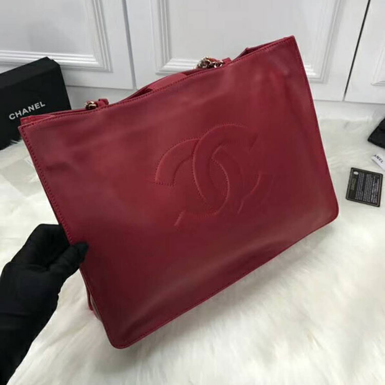 2018 Chanel Shoulder Shopping Bag Original Calfskin Leather