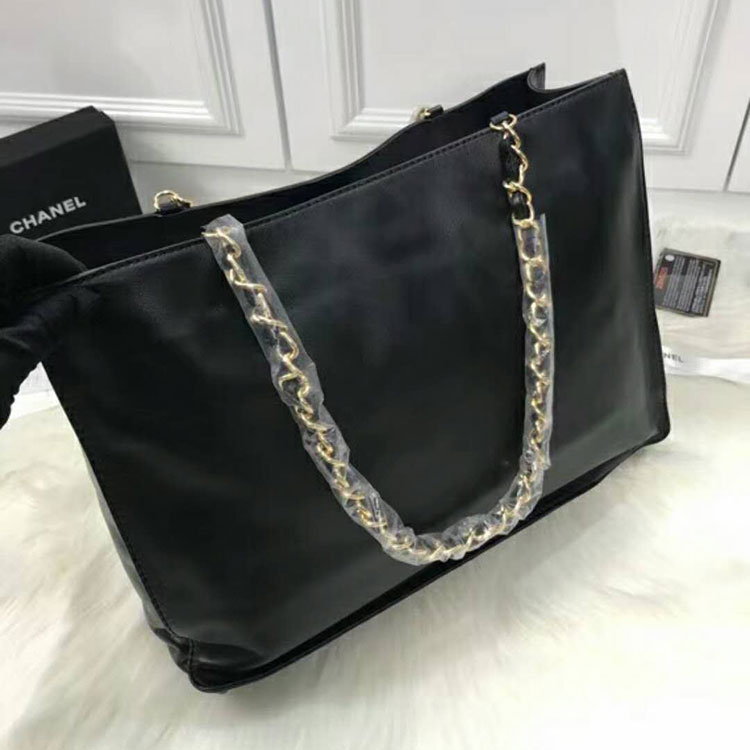 2018 Chanel Shoulder Shopping Bag Original Calfskin Leather