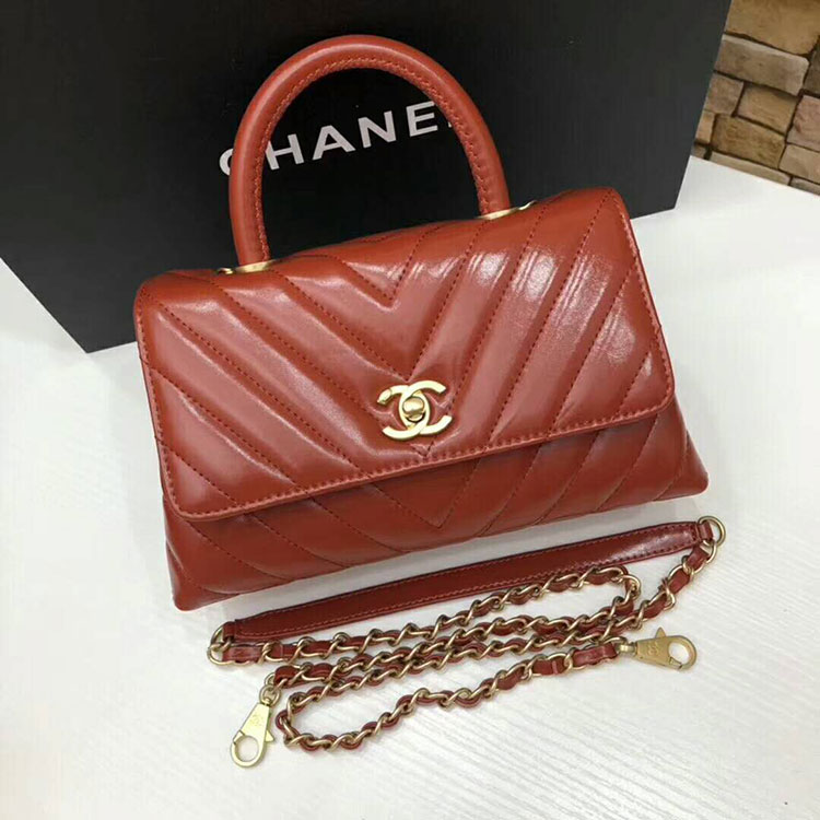 2018 Chanel Small Flap Bag with Top Handle