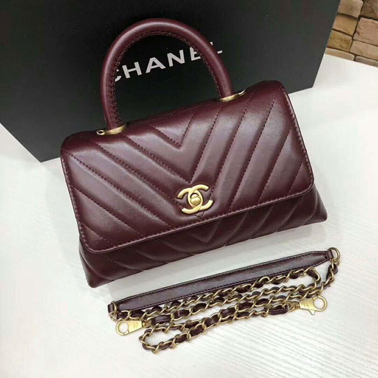 2018 Chanel Small Flap Bag with Top Handle