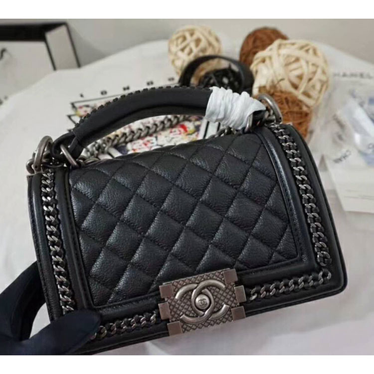 2018 Chanel Small LeBoy Tote Shoulder Bag