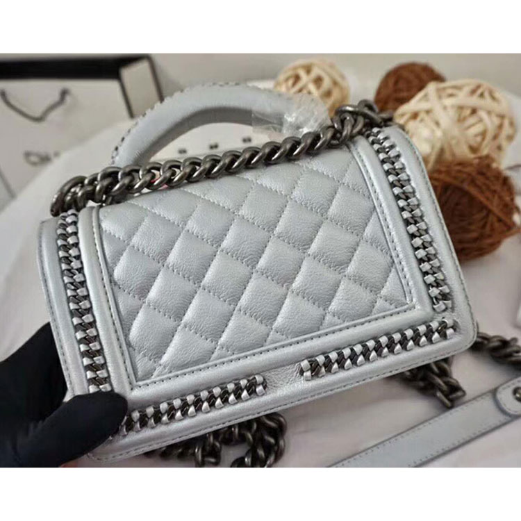 2018 Chanel Small LeBoy Tote Shoulder Bag