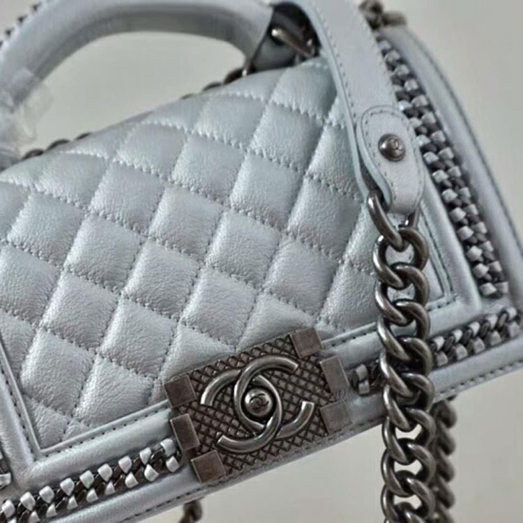 2018 Chanel Small LeBoy Tote Shoulder Bag