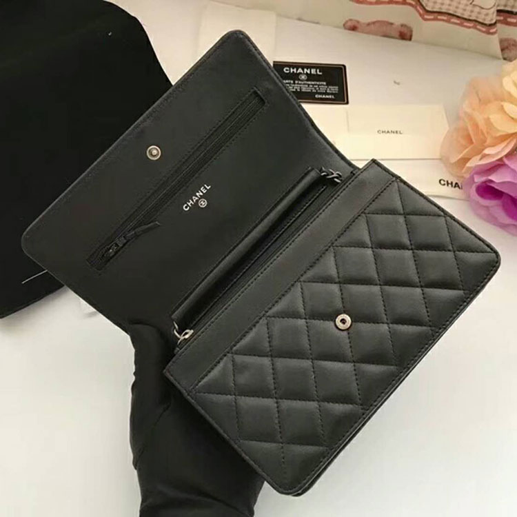 2018 Chanel WOC A33814 Mini Flap Bag in Original Lambskin