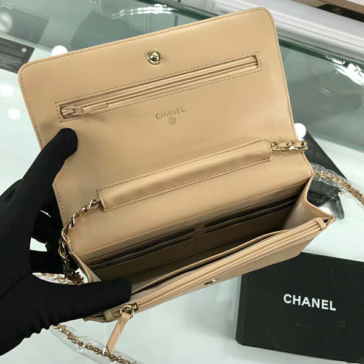 2018 Chanel WOC A33814 Original Caviar Leather Mini Flap Bag