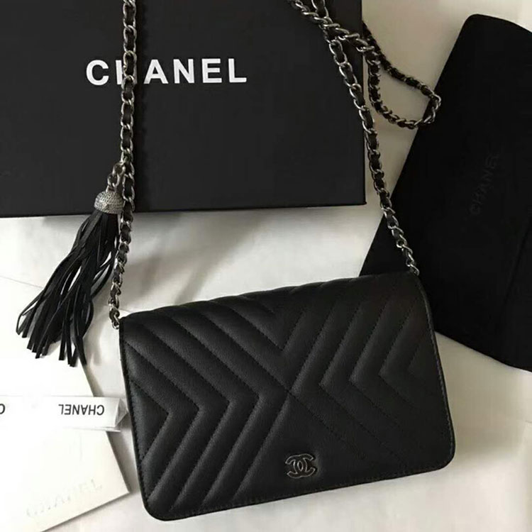 2018 Chanel WOC Original Lambskin Mini Flap Bag