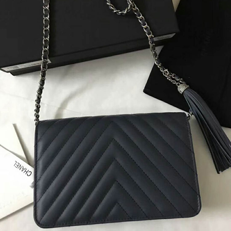 2018 Chanel WOC Original Lambskin Mini Flap Bag