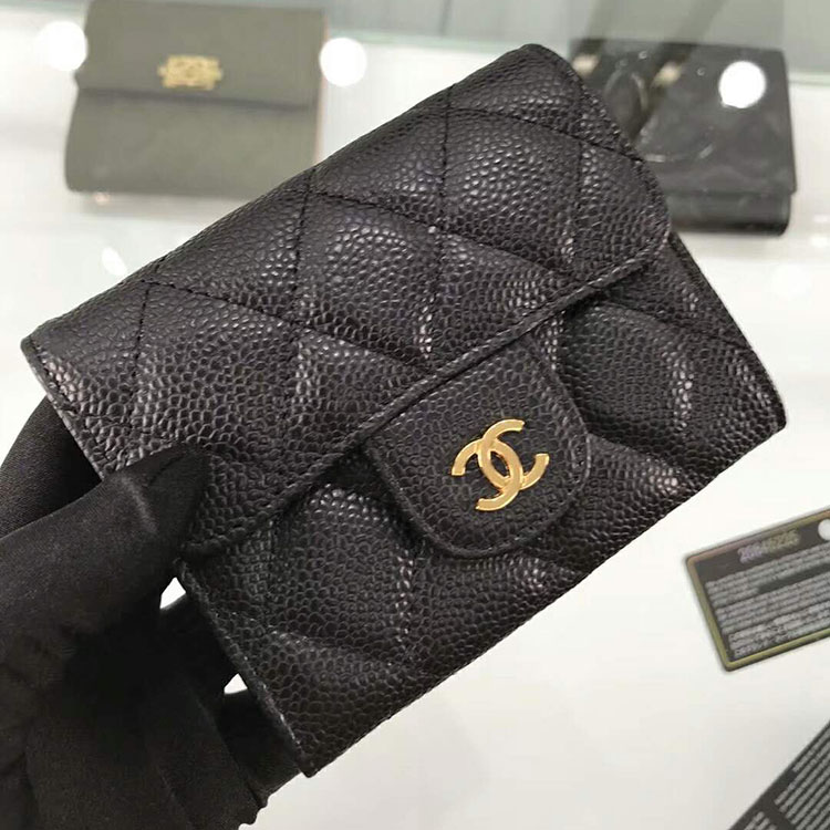 2018 Chanel coin purse Original Caviar Leather A31504