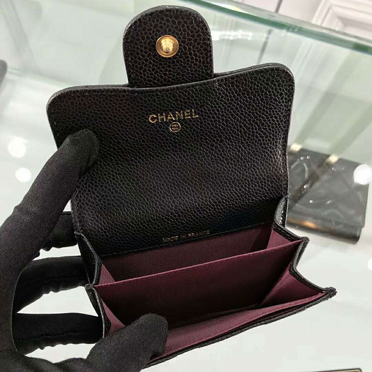 2018 Chanel coin purse Original Caviar Leather A31504