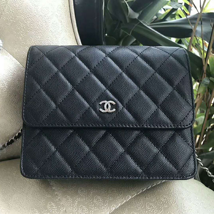 2018 Chanel mini Classic Flap Bag Original leather A84310 Silver