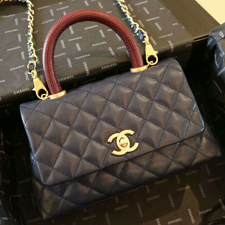 2018 Chanel shoulder Tote bag Original Leather A92989