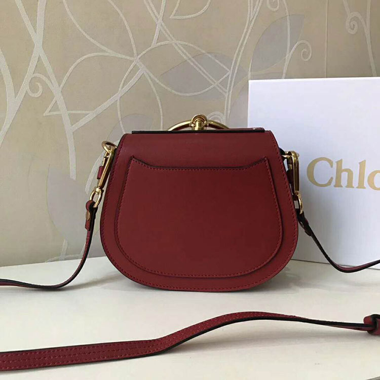 2018 Chloe Small Nile bracelet bag in smooth & suede calfskin