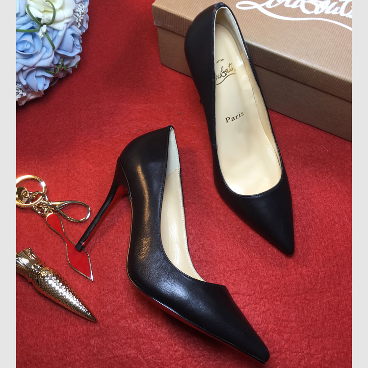 2018 Christian Louboutin Women shoes in Calfskin leather Heel Height 12cm