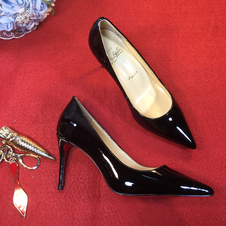 2018 Christian Louboutin Women shoes in Patent leather Heel Height 8cm