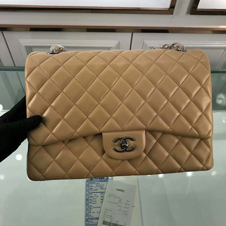 2018 Classic Chanel Maxi Double Flaps Bag