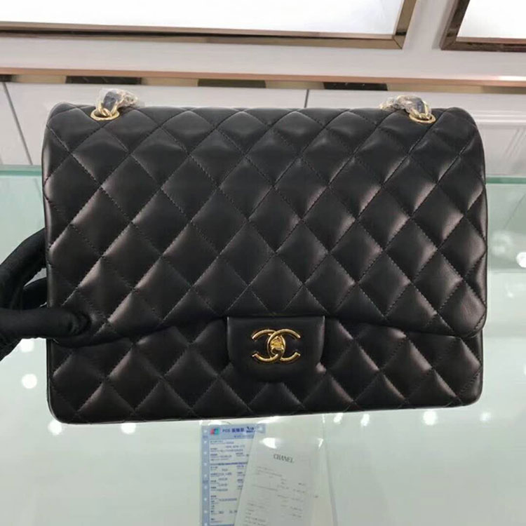 2018 Classic Chanel Maxi Double Flaps Bag