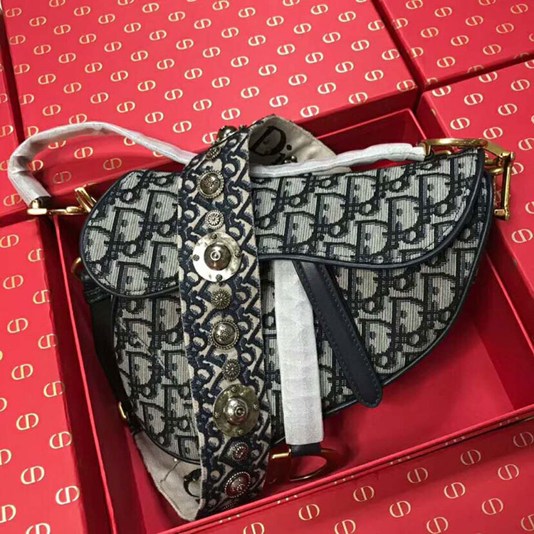 2018 DIOR OBLIQUE SADDLE BAG