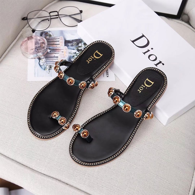 2018 Dior women Flat Sandal