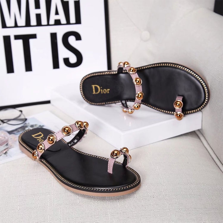 2018 Dior women Flat Sandal