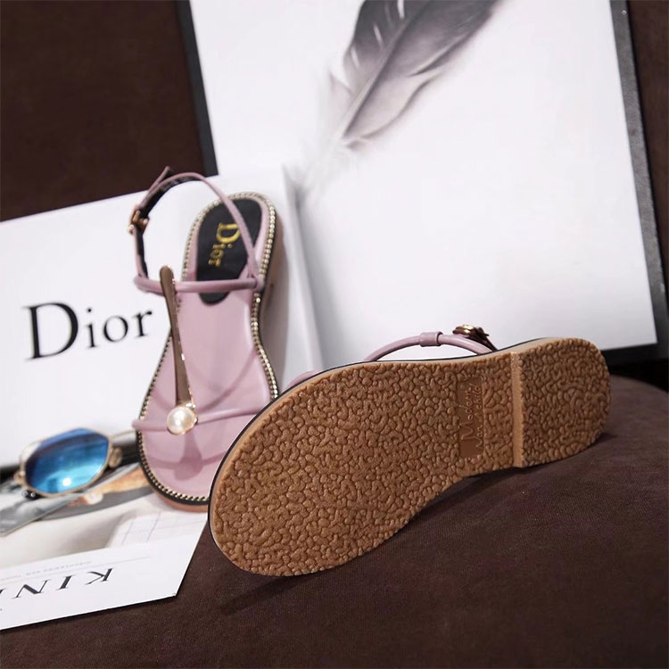 2018 Dior women Flat Sandal