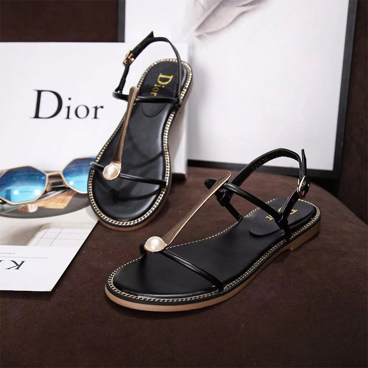 2018 Dior women Flat Sandal