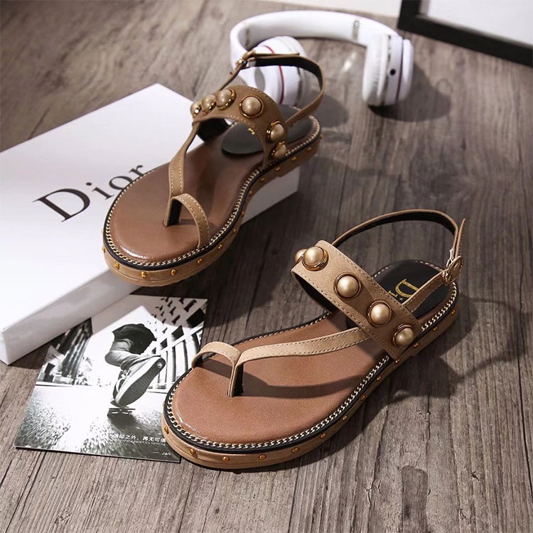 2018 Dior women Flat Sandal