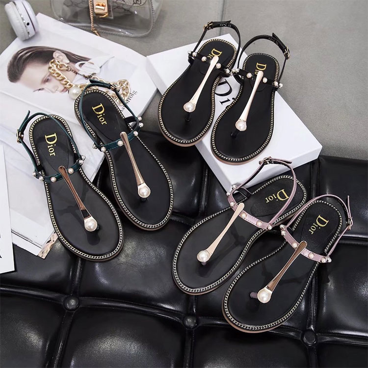 2018 Dior women Flat Sandal