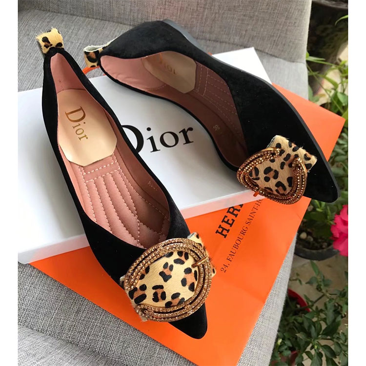 2018 Dior women Flat shoes in velvet