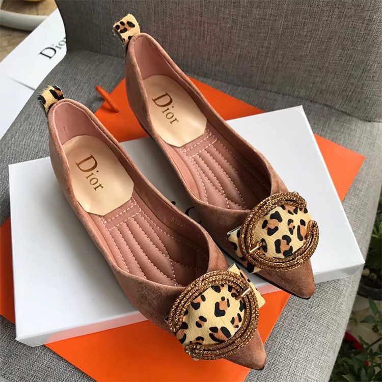 2018 Dior women Flat shoes in velvet