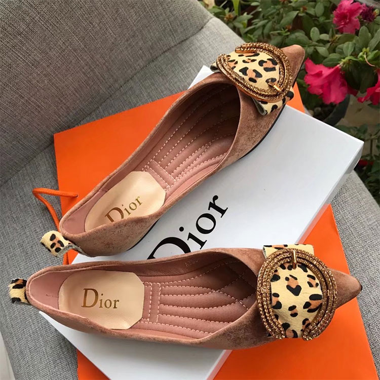 2018 Dior women Flat shoes in velvet