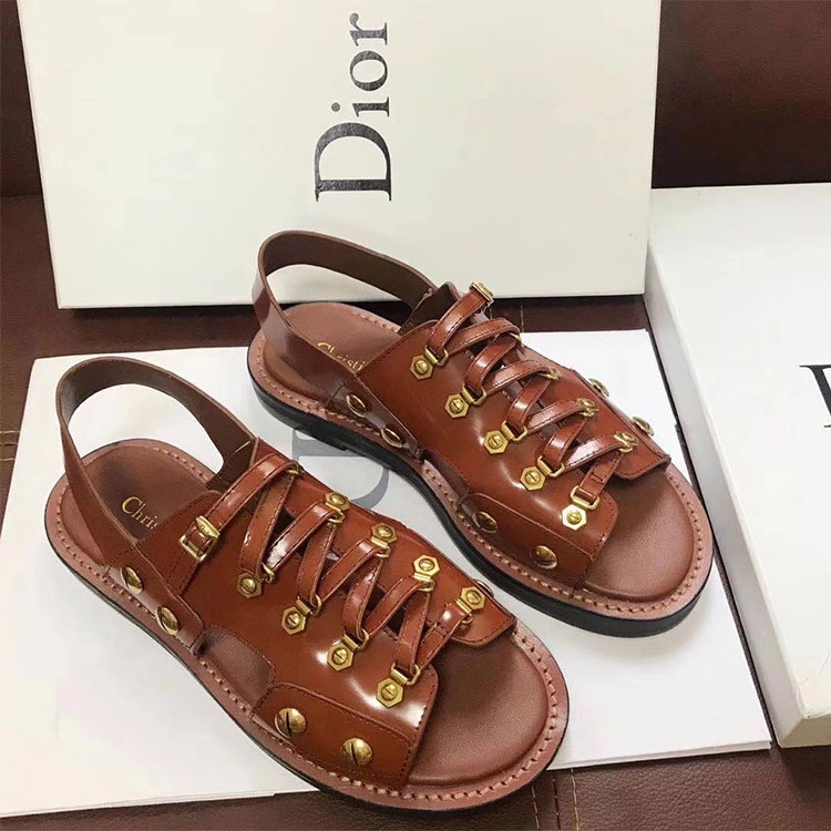 2018 Dior women Sandal in Calfskin leather