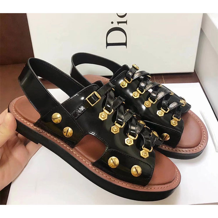 2018 Dior women Sandal in Calfskin leather